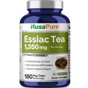 NusaPure Essiac Tea 1350 mg 180 Kasvis Caps (kasvissyöjä, ei-GMO)