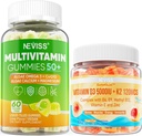 NEVISS Bundle - Naiset & miehet 50+ monivitamiini 1 pakkaus + D3 5000IU K2 120mcg
