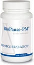 Biotics Tutkimus BioPause PM Yöaika Menopausal Tuki Hormonal Balance, Black Cohosh, Lemon Balm, Passionflower, Edistää rentoutumista ja rauhoittaa, Säätää Circadian Rhythms, Nukkua säännöllisesti 120Caps