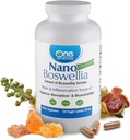One Planet Nutrition Nano Boswellia 500 mg Kasviskapselit (120 tarjoilua), Boswellia serrata hartsi, tukee kognitiivinen toiminto aivojen terveyttä, ei-GMO, Vegan, Gluteeniton