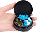 Metalli pilleri tapauksessa 3 Osasto - Vedenpitävä tasku kukkaro pilleri laatikko Alumiini Matka pilleri Container Medicine Organizer Kannettava Päivittäinen pilleri haltija vitamiinien lääkehoito kalaöljyjä