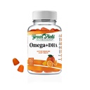 Greenfield Nutritions Halal Omega 3 Pureskeltavia Gummies DHA aikuisille - 60 Gummy Halal vitamiinit, tukee aivot, sydän ja immuunijärjestelmä - Vegaani, ei-GMO Gluteenivapaa liivate-vapaa Halal vitamiini