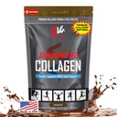 FysiVantage Supercharged Collagen Peptides Powder - Hydrolyzed Collagen for Joint, Tendon, Ligament, & Skin Health Support - suklaa, Keto, Paleo, 16oz C-vitamiini, BCAAs, Grass-Fed