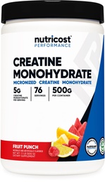 Nutricost Creatiini Monohydraattijauhe (Fruit Punch, 500 Gram)