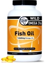 TGS Triple Strength Omega 3 Fish Oil Supplement - 1260mg EPA DHA miehille ja naisille - Burpless, Pure Omega 3 Rasvahapot Wild Alaska Pollock Triglyseride Form - 180 kapselia, 90 tarjoilua