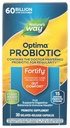 Nature's Way Fortify Optima Probiootti aikuisille, 60 miljardia live kulttuurit, 15 kanta, Gut Comfort*, Tukee Ruoansulatuskyky ja immuuniterveys*, Pidä kylmänä, 30 kapselia (Pakkaus toukokuussa Vary)