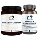 Designs for Health Magnesium Glycinate Complex (60 kapselia) & Koko kehon kollageeni (30 annosta) Bundle - High Absorption Magnesium Premium Collagen Powder tukee luut, iho & nivelet