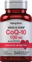 Piping Rock CoQ10 100mg ... 240 Softgels...