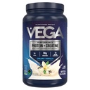 Vega Protein + Creatiini - 30g Kasviperäistä proteiinia, vaniljaa, 20 tarjoilua, 3g Creatiinia, 5g BCAA:ta, Vegania, Ketoa, gluteeniton, Dairy Free, Low Carb, lihasten kasvua ja korjausta varten, drink Mix, 33.9oz