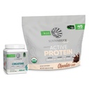 Sunwarrior Active Protein Powder Plant-Based 45 Tarjoilut Suklaa Maustettu & Creatiini Monohydraatti Powder 60 Tarjoukset