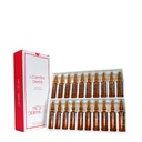 L-Carnitine Dermik 20 Ampuulea x 5 ml (3,38 fl oz) kohdennettu kaava, joka on suunniteltu tukemaan rasvan aineenvaihduntaa ja parantamaan ihon ulkonäköä alueilla, jotka ovat alttiita selluliitille ja kiinteyden menetys.