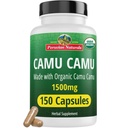 Peruvian Naturals Organic C-vitamiini Camu Camu Capsules 1500mg - 150 Vegaani pillereitä, luonnon C-vitamiinia koko elintarvikkeiden Camu Berry Organic, ei-GMO