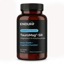 Endur TAUROMAG-SR Magnesium N-Asetyltaurinate, aivojen terveys täydentää, auttaa edistää muistin toiminto, Gluteeniton, 375 mg (90 tablettia)