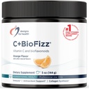 Designs for Health C+BioFizz Fizz C-vitamiini Juomajauhe Korkea Potenssijauhe Bioflavonoidit - Immuuni + antioksidantti tuki - Vegan (36 Tarjoilut / 144 g)