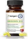 Ubiquinol CoQ10 50 mg, nestemäiset täytetyt orgaaniset kapselit, korkea imeytyvä Coenzyme Q10 lisäravinteet, antioksidantti sydämen terveyteen ja energiantuotantoon, 30