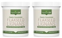 Lignans for Life - Natural Bulk Ground Pellavansiemenjauhe - Omega 3 & 6 rasvahapot täytetty korkea kuitu antioksidantteja - Tuki Terve sydän ja hiukset, terve immuunijärjestelmä - 60 Tarjoilua 80 mg per välilehti, 2 pakkaus