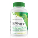 Youngevity Ultimate Enzymes® - Multi Enzymes for Digestion, Gas & Bloating Relief - Betaine HCl, Ox Bile, haima 10X, Papain 6M, Pepsin 1:3000 (120 kapselia)