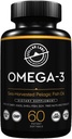 Stellar Labs Omega-3 Fish Oil Supplement - 60 CT LowFODMAP Varmennettu