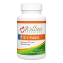 Wellness Resources B12 ja Folaatti- täydennysosa - Metyyli B12 1000 & Methylated Folate for High Imeytyminen, gluteeniton, Immuuniton Support Supplement, B12 ja Folate for MTHF, 5-MTHF