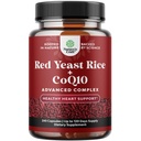Red Yeast Rice CoQ10 täydennysosa - Advanced Terve sydän & terve Kolesterolitasot Formula miehille & naisille - Extra Strength Capsule Red Yeast Rice 1200 mg kapselit CoQ10-240