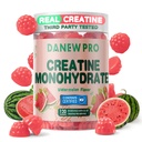 Kreatiini Monohydraatti Gummies 5000 mg miehille ja naisille, Creatiini Monohydraatti lihaksen vahvuus, lihasten rakentaja, energia Boost, Pre-Workout täydentää(120 Count)-Watermelon Flavor