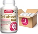 Jaarrow Formula QH- Absorb 100 mg Max Imeytyminen - CoQ10 Ubikinoli - jopa 60 tarjoilut (Softgels) - Tukee Mitokondrioiden terveys, solujen energian tuotanto ja terve sydän-ja verisuonitoiminta, pakkaus 12