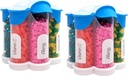 Erittäin suuri pilleri Järjestäjä Päivittäinen, Viikoittain, Kuukausittainen täydennysosa Pullo, Söpö Blossom pilleri Jakaja 7 XL Osastot (2 Pack Combo) (Valonsininen 2 pakkaus)