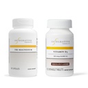 Integratiiviset terapiat Bundle Tri- Magnesiumilla, 90 kapselia & D3-vitamiini 125 mikrog, 90 aromipurut - tukee sydämen toimintaa ja luun terveyttä* - Bone Health Support