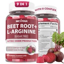 Punajuurikkaat ja L-arginiini, typpioksidilisät miehille ja naisille w/Organic Beets, B1, B2, B3, B5, B6, Folaatti, B12 energiatehostaa ja verenkiertotukea, sokeriton, 120 Cts