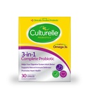 Culturelle 3-in-1 Complete Probiotic Daily Formula, kerran päivässä Probiootti täydentää, auttaa Ruoansulatusjärjestelmäsi toimii paremmin, tukee luonnollisia immuuni Defenses, Plus Omega 3's, ei-GMO, 30 Count
