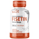 Nature's Fusions Nutri Fisetin 500mg 60 Count - Kliininen annostus - Fisetin lisäravinteet - Tehokas senolyyttinen aktivoija, antioksidantti, & aivojen tuki - Luonnollinen polyfenolit - 60 Count