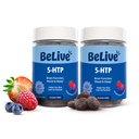 BeLive 5-HTP Gummy 2 pakkaus - 120 Ct I 5HTP Calling Gummies for Korkeutettu Focus, Rentoutuminen & Levätä aikuisille Vegan - Mixed Marries Flavor