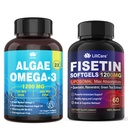 Fisetiinin täydennysosa + Vegan Omega-3 Algae Oil