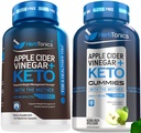 Herbtonics Apple Siideri Viinietikka Kapselit Keto BHB - Tukee Digestion, Detox, ja Aineenvaihdunta naisten ja miesten, sokeriton, Keto Formula.