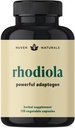 Rhodiola Rosea 600 mg ... 60 Tarjoilut ... Ultra Potent Rhodiola Supplement 3% salidosidi & 1% Rosavins for Stress Support, Mood Support & Energy - Adaptogens for Calm & Focus - Gluteeniton & GMO