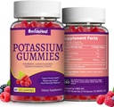 2 Pakkaus Kalium täydentää Gummies 1000 mg, Kalium Gummies aikuisille, Tuki jalat ja lihasten terveys - Vegan, ei-GMO,120 Count