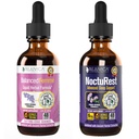 Rejuvica Health Balanced Femme + NoctuRest - Tuki Female Balance + Sleep - Liquid Delivery for Better Absorption - Dong Quai, Melatoniini, Maca, Humat, Kamomilla, Theanine & More!