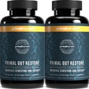 Primal Harvest 2 Pack, Palauta Gut Health, Primal Gut Palauta w/POSTbiootit, Prebiootit ja PRObiootit naisille ja miehille, 60 CT - Digestion, Colon Cleanse, auttaa Vuotava Gut korjaus