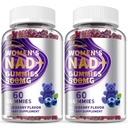 Wanish （2 Pack） NAD Gummies Supplements for Women, Pure 500mg NAD - Cell Regeneration, Energy & Metabolism Support, Vegan,Sugar Free, Additives Free, Blueberry Flavor