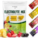GREENPEOPLE Elektrolyytit Powder No Sugar - Sokeriton nesteytys Elektrolyytti Packets - Fruit Flavors Elektrolyytti juoma Mix - 8 Elektrolyytit 5 Vitamiinit & Minerals Vegaani ei-GMO 16 Sticks