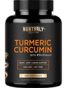 Kurkuma, jossa BioPerine Black Pepper ja 95% Curcuminoids - Korkea Imeytyminen Turmeerinen lisäravinteet 1300mg Hearth Health - ei-GMO, Gluteeniton - 120 kapselia