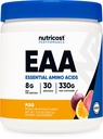 Nutricost EAA Powder 30 Servings - Passion Fruit, Orange, and Guava (POG) - Essential amino Acids - Ei-GMO, Gluteeniton, Kasvisruoka Ystävällinen