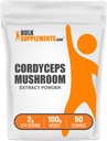 BulkSupplements.com Cordyceps Mushroom Extract Powder - Cordyceps Sinensis, Mushroom Supplement - Vegan & Gluteeniton, 2g per tarjoilu, 100g (3.5 oz) (Pakkaus 1)
