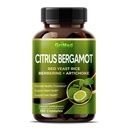 Citrus Bergamot 50:1 Uute 20,400mg Red Yeast Rice, Valkosipuli, Artisokka Terve Kolesteroli, Heart Health - valmistettu Yhdysvalloissa (150 Count (Pakkaus 1))
