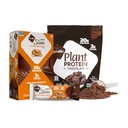 NuGo Slim Dark Chocolate Crunchy Peanut Butter, 17g Vegaaniproteiinia, 3g sokeria, 12 kreivi ja NuGo kasviproteiinijauhe, 20g proteiinia, 3g sokeria, 25 tarjoilua