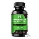 Magnesium Glycinate Kapselit, Magnesium Glycinate Supplement, Sinkki, D3-vitamiini ja B6-vitamiini - Edistää Nerve, Bowel, Rentoutustoiminto - 60 Vegaanikapselit