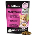 Cat Multivitamin Chews - Cat Treats for Health + Immune, Joint Support, ihon ja turkin, ja digestio - Omega 3s, Lysiini & Probiootit Kissat, Vitamiineja Kissat - Kanan (90 päivän toimitus)
