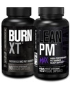 Jacked Factory Burn XT Thermogenic Fat Burner - ruokahalua Supppressant & Nootrooppinen energia Booster (90 kapselia) & Lean PM Max High-Performance Painonlasku, unituki (120 kapselia)