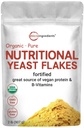 Micro Ingredients Organic Fortified Nutritional Jeast Flakes, 2lb (32oz) ...