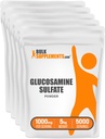 BulkSupplements.com Glukosamiinisulfaattijauhe - Glukosamiini täydentää, Joint Support Supplement - Gluteeniton, 1 g per tarjoilu, 1kg (pakkaus 5) (11 lbs)